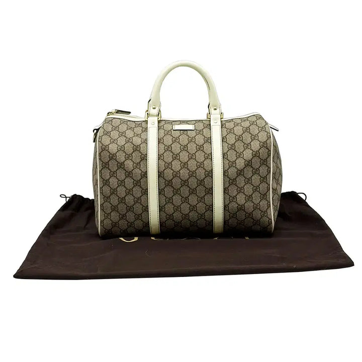 [BUNJANG] Gucci GG Logo Joy Medium Boston Tote Bag / 구찌 Gucci 193603 PVC GG로고 조이 미디움 보스턴 토트백