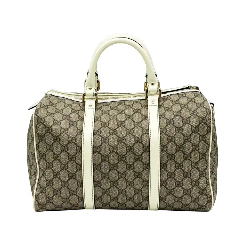 [BUNJANG] Gucci GG Logo Joy Medium Boston Tote Bag / 구찌 Gucci 193603 PVC GG로고 조이 미디움 보스턴 토트백