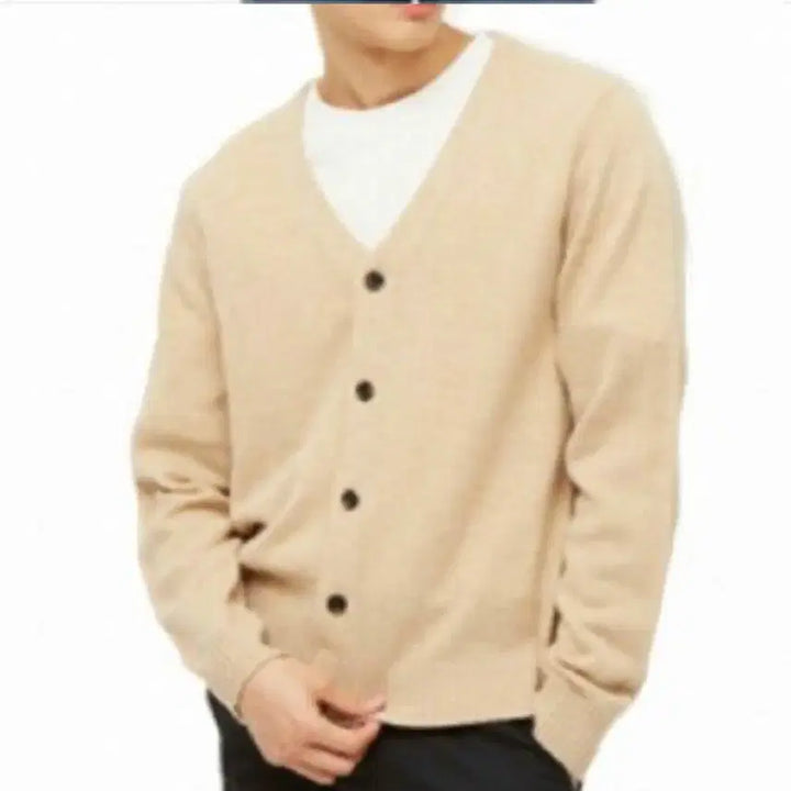 [BUNJANG] Giordano Beige Cardigan / 지오다노 가디건 베이지 색상