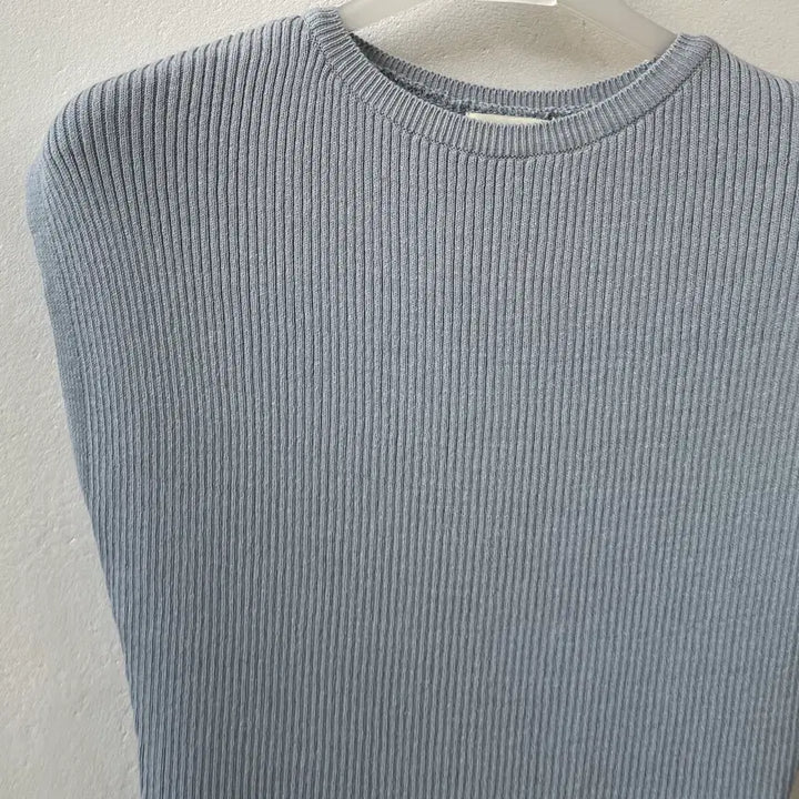 [BUNJANG] Layered Ribbed Knit Tank Top / 새상품 레이어드 골지 니트 캡소매 나시