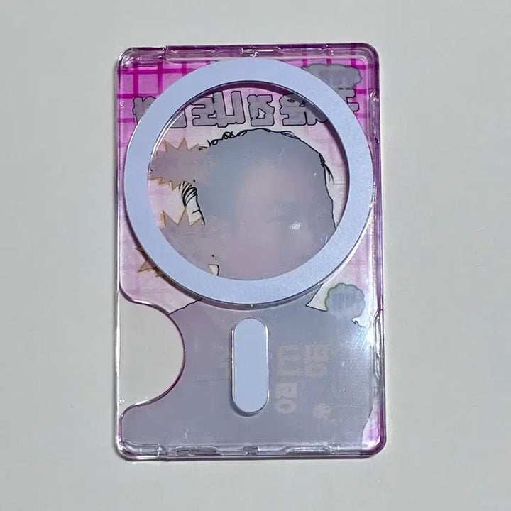 [BUNJANG] Infinite Challenge Pink Myungsoo MagSafe Card Wallet / [단순개봉/미사용]무한도전 핑크명수 맥세이프 카드지갑 / 무도20주년팝업
