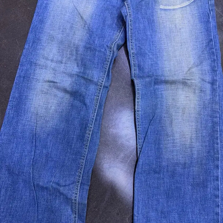 [BUNJANG] Dolce &amp; Gabbana Vintage Wash Straight Fit Denim Pants / 돌체앤가바나 지퍼 포인트 빈티지 워싱 스트레이트핏 데님팬츠 48