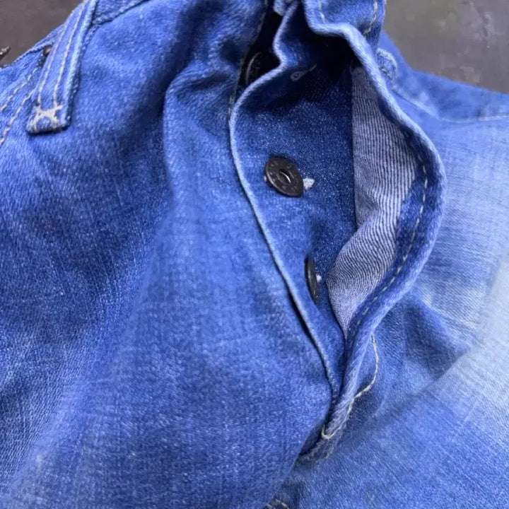 [BUNJANG] Dolce &amp; Gabbana Vintage Wash Straight Fit Denim Pants / 돌체앤가바나 지퍼 포인트 빈티지 워싱 스트레이트핏 데님팬츠 48