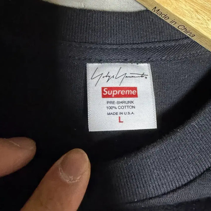 [BUNJANG] Supreme Yohji Yamamoto Black Short Sleeve T-shirt / 슈프림 요지 야마모토 반팔 티셔츠 블랙