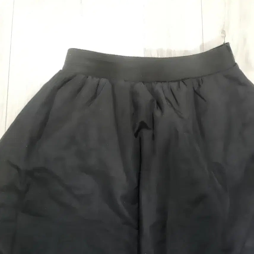 [BUNJANG] Black Long Padded Skirt / 패딩스커트