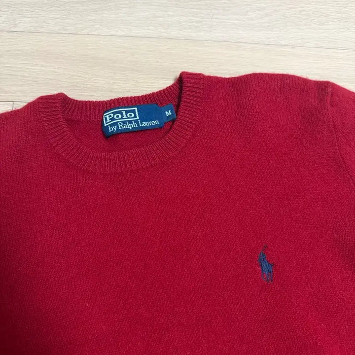 [BUNJANG] Polo Ralph Lauren Lambswool Knit Sweater / 폴로 랄프로렌 램스울 니트 레드
