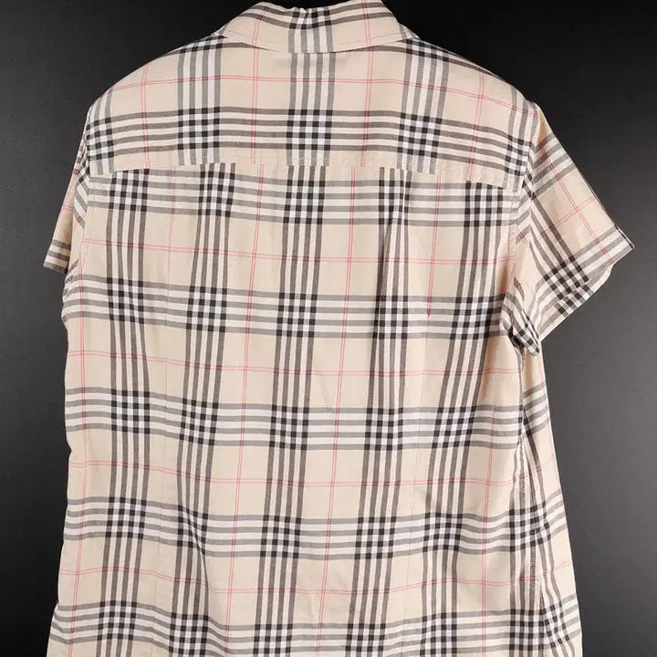[BUNJANG] Beanpole Checkered Short Sleeve Shirt / 빈폴 반팔 체크셔츠