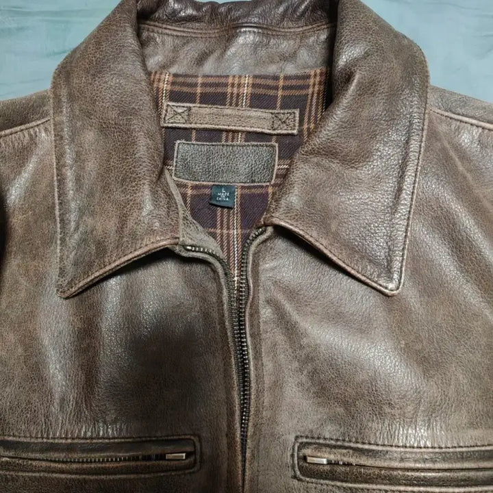 [BUNJANG] RRL 1960s Style Cowhide Leather Jacket / RRL 1960 스타일 복각 빈티지 카우하이드 레더 자켓