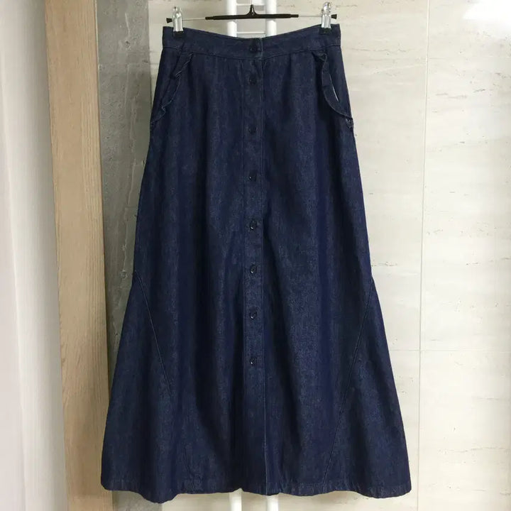 [BUNJANG] Maje Denim Flare Long Skirt / Maje 마쥬 데님 플레어 롱 스커트 55