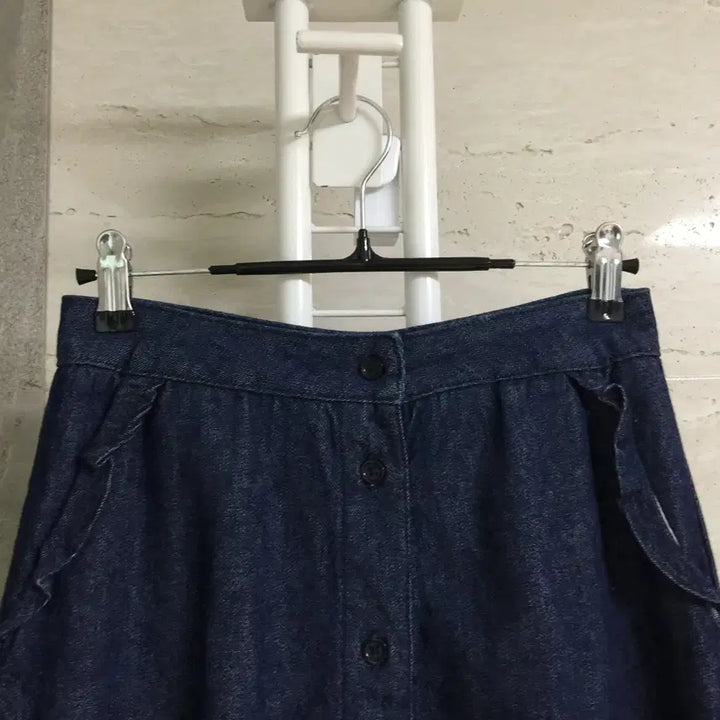 [BUNJANG] Maje Denim Flare Long Skirt / Maje 마쥬 데님 플레어 롱 스커트 55