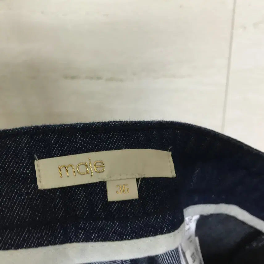 [BUNJANG] Maje Denim Flare Long Skirt / Maje 마쥬 데님 플레어 롱 스커트 55