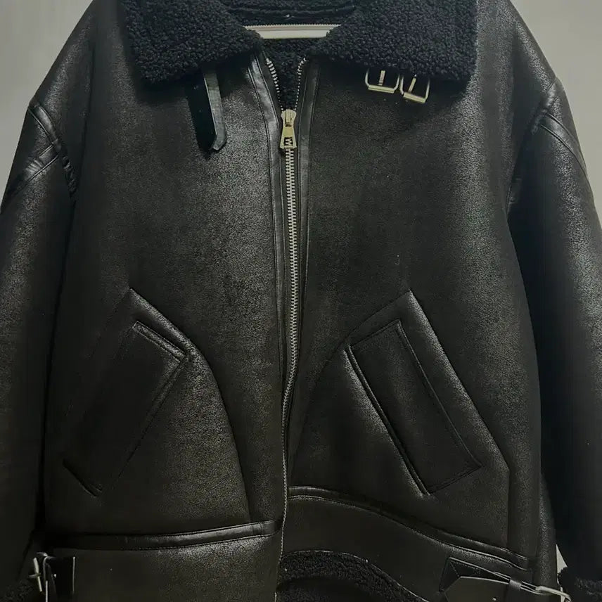 [BUNJANG] Oversized Faux Shearling Coat / 오버핏 무스탕