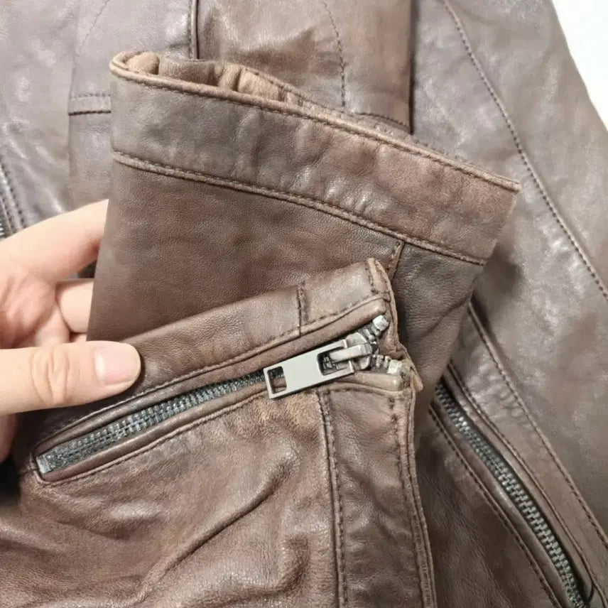 [BUNJANG] Harley Davidson Vintage Lambskin Leather Jacket / Harley Davidson빈티지 램스킨 레더 자켓