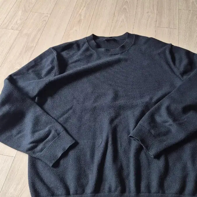 [BUNJANG] Day Insignia Knit Sweater / 데이 인시전 니트 블랙.네이비.베이지 xl