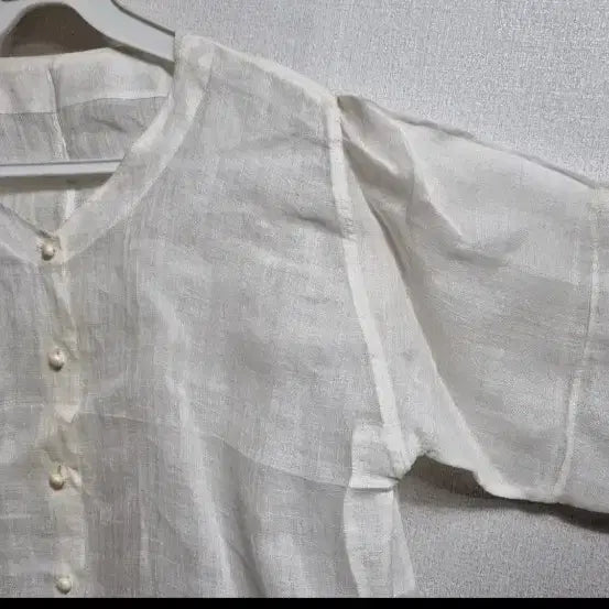 [BUNJANG] e111 Linen Blouse / e111 모시 상의