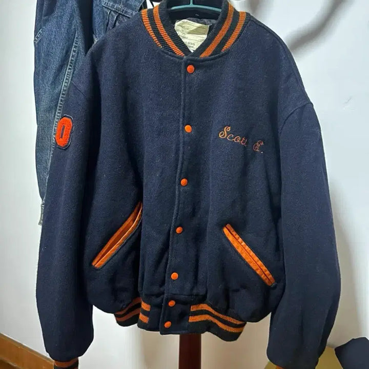 [BUNJANG] DeLong 80s USA Made Vintage Wool Baseball Jacket / DeLong 80s Made in USA 빈티지 울 베이스볼 자켓