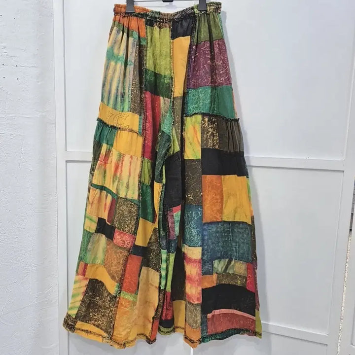 [BUNJANG] Minjja Woo Boutique Patchwork Pants / 민짜우부티크 패치 워크 팬츠