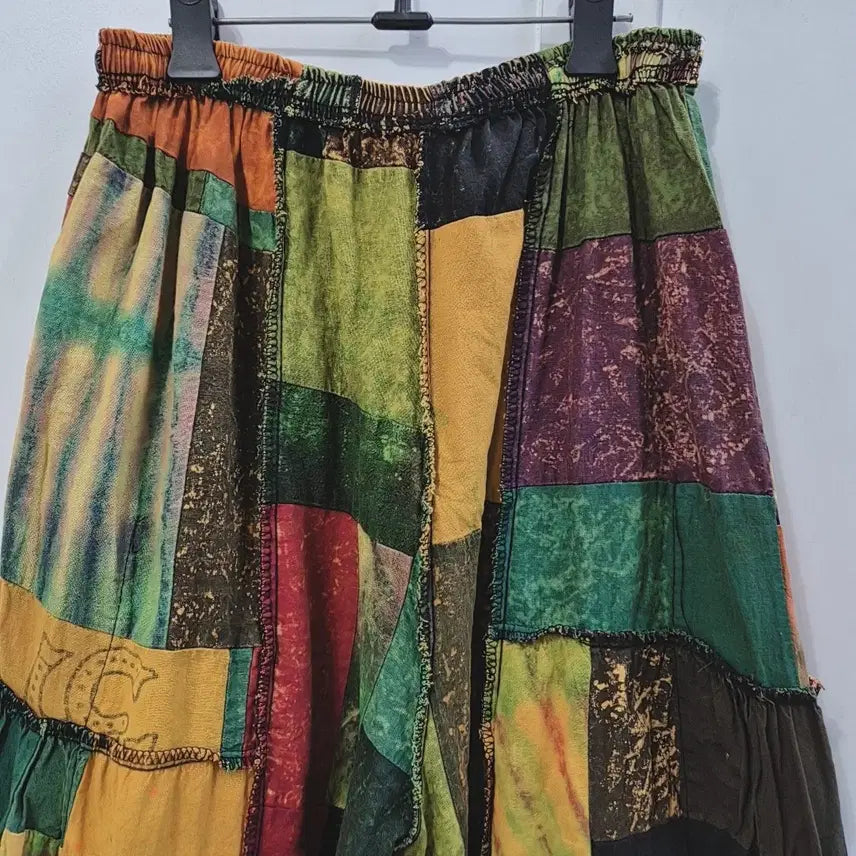 [BUNJANG] Minjja Woo Boutique Patchwork Pants / 민짜우부티크 패치 워크 팬츠