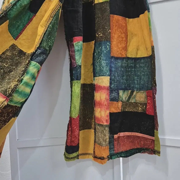 [BUNJANG] Minjja Woo Boutique Patchwork Pants / 민짜우부티크 패치 워크 팬츠