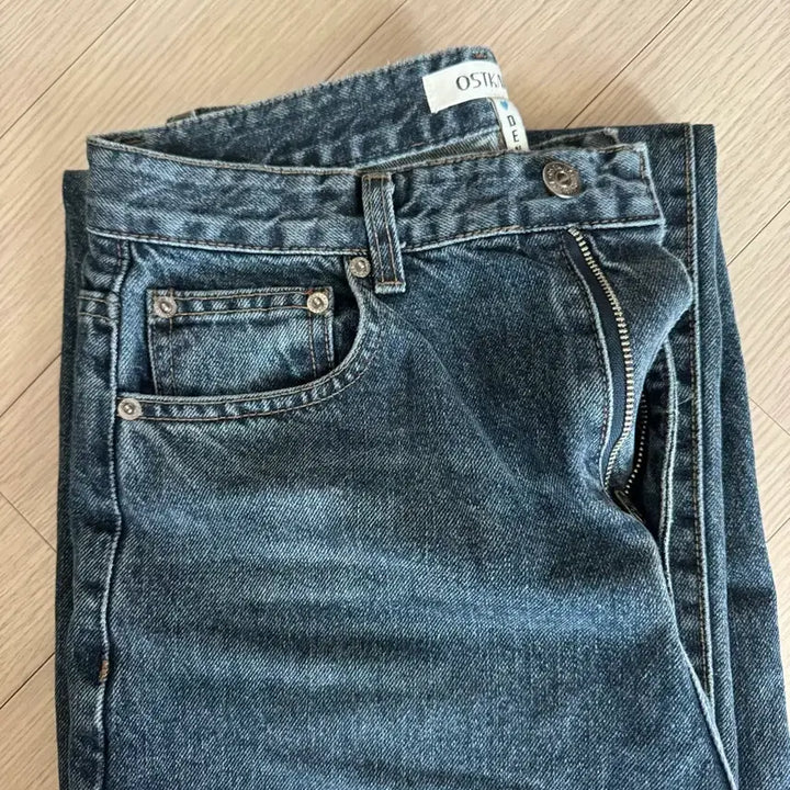 [BUNJANG] Ostkaka Essential Wide Denim Pants - Gray Blue (M) / 오스트카카 에센셜 와이드 데님 팬츠 M사이즈