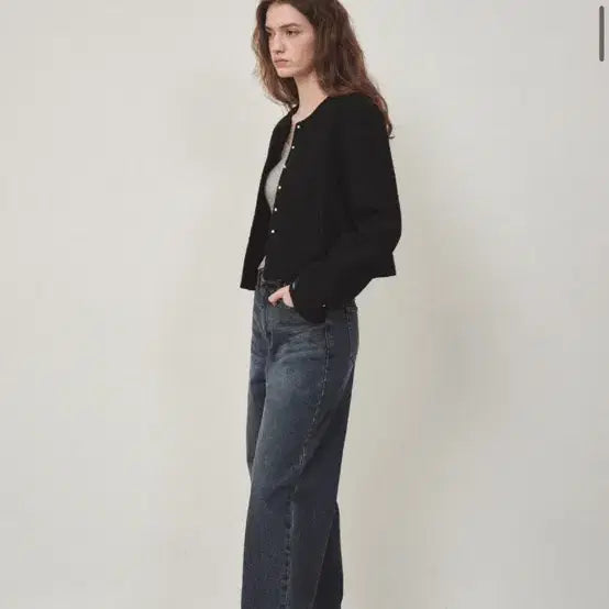 [BUNJANG] Ostkaka Essential Wide Denim Pants - Gray Blue (M) / 오스트카카 에센셜 와이드 데님 팬츠 M사이즈