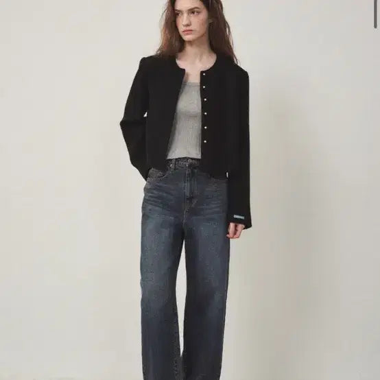 [BUNJANG] Ostkaka Essential Wide Denim Pants - Gray Blue (M) / 오스트카카 에센셜 와이드 데님 팬츠 M사이즈