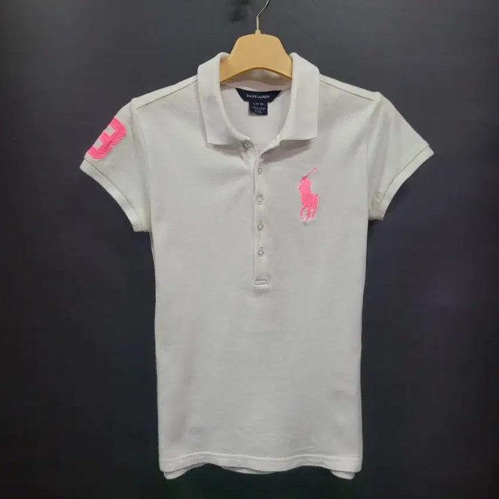 [SOLD OUT] Ralph Lauren 랄프로렌 화이프 핑크 자수로고 빅포니 셔츠