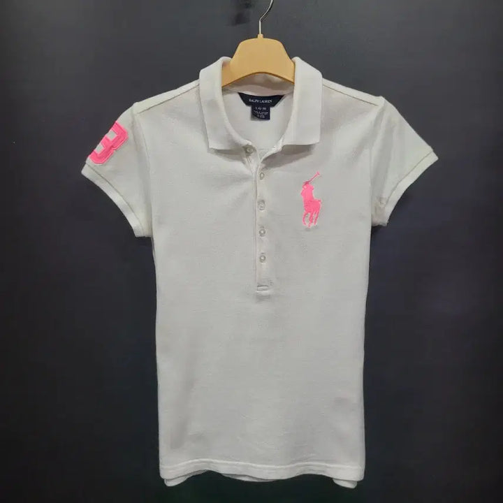 [SOLD OUT] Ralph Lauren 랄프로렌 화이프 핑크 자수로고 빅포니 셔츠