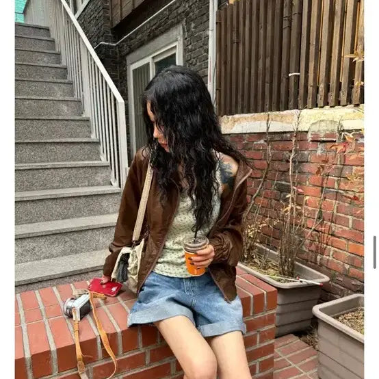 [BUNJANG] Sandhouse Vintage Lace Sleeveless Top / 빈티지 플라워 레이스 슬리브리스 모래하우스 김아홉 모리걸 블랙업