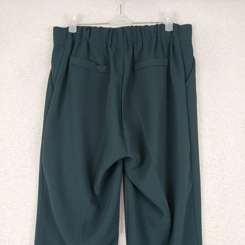 [BUNJANG] Open Closet Dark Green Pleated Slacks / open closet 여성 다크그린 핀턱 슬랙스 밴딩바지(M-L)