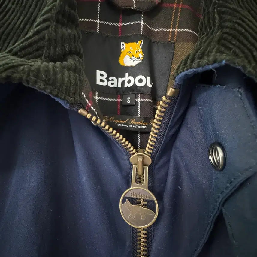 [BUNJANG] Barbour Maison Kitsune Beaufort Wax Jacket / 바버 x 메종키츠네 왁스 자켓 S