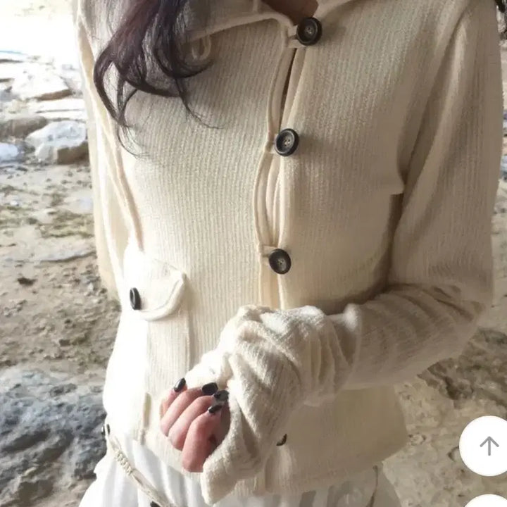 [BUNJANG] Moniz High Neck Button Knit Cardigan / 모니즈 하이넥 버튼 니트 가디건