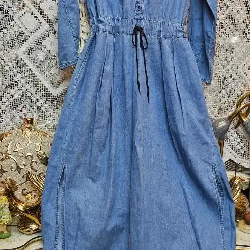 [SOLD OUT] 스트라디바리우스 데님 롱 원피스