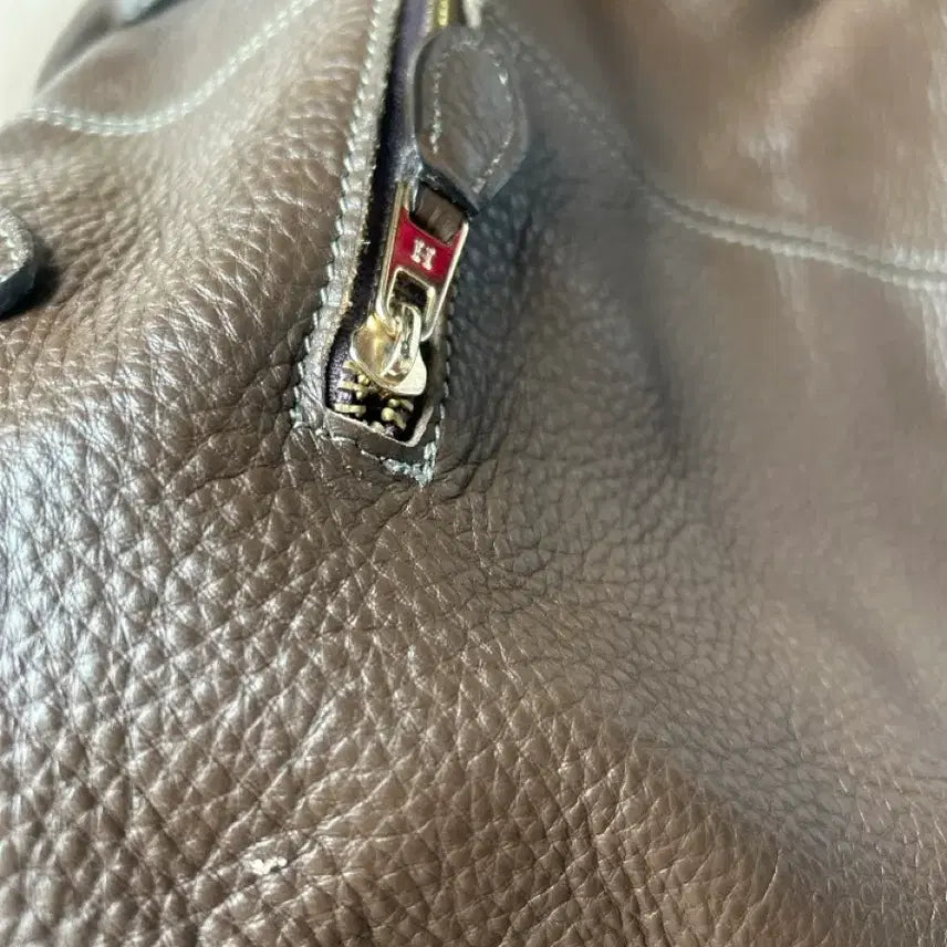 [BUNJANG] Hermes Bombay Togo Brown Leather Handbag / 에르 봄베이 토고 브라운
