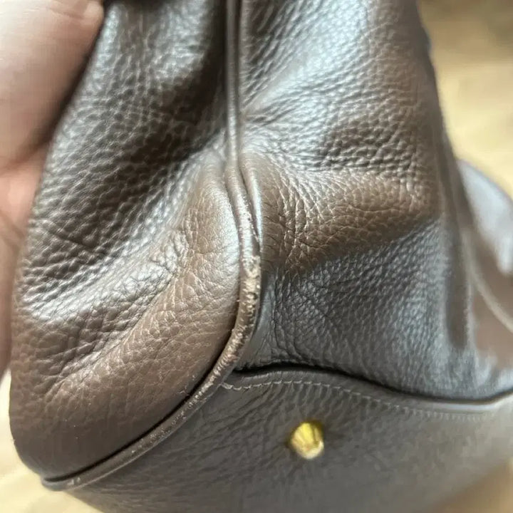 [BUNJANG] Hermes Bombay Togo Brown Leather Handbag / 에르 봄베이 토고 브라운