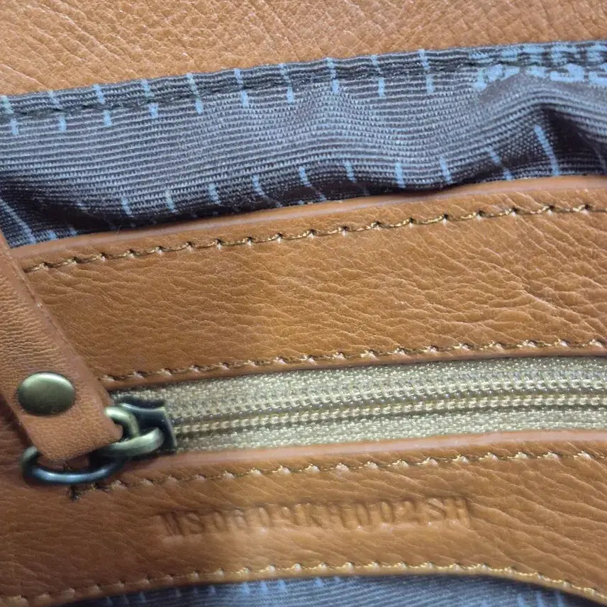 [BUNJANG] MISSONI Brown Leather Tote Shoulder Bag / MISSONI 브라운 레더 토트백 숄더백