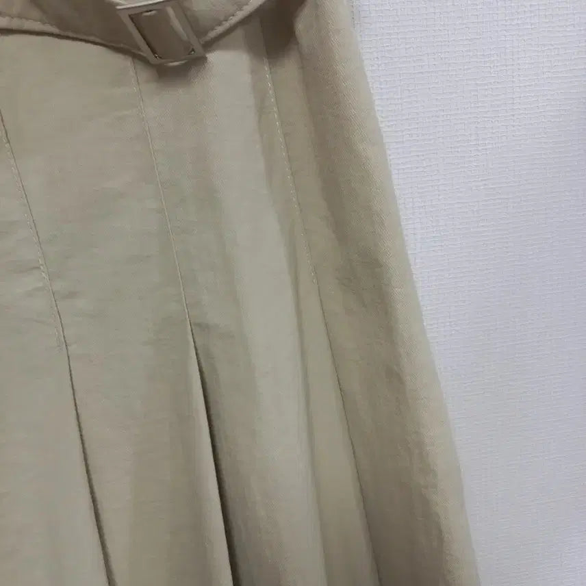 [BUNJANG] Unbranded Beige Long Skirt / 빅사이즈 뒷밴딩 롱스커트 베이지 30