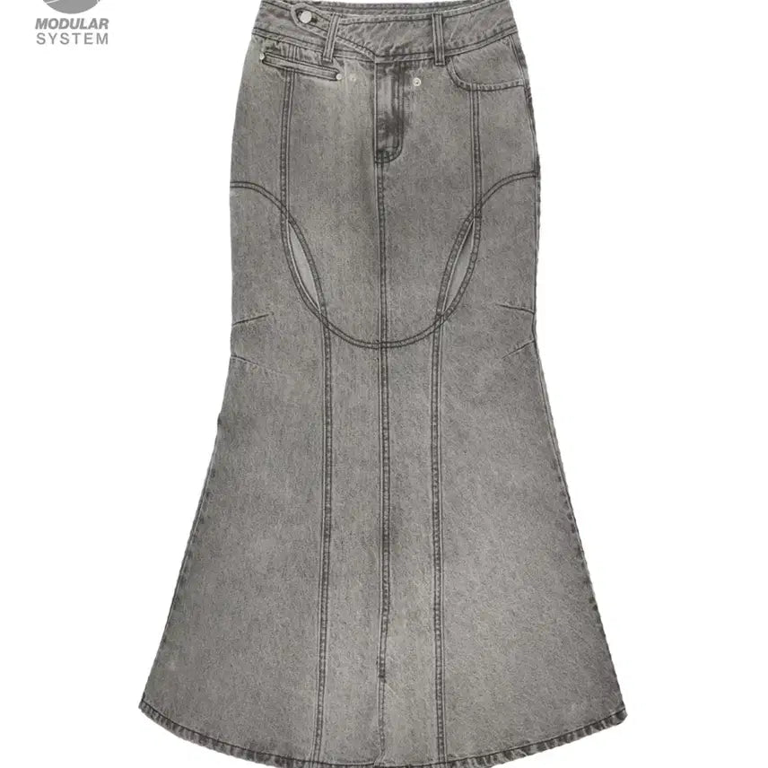 [BUNJANG] ojos Modular System Denim Mermaid Skirt / ojos 오호스 모듈러시스템 데님 머메이드 스커트
