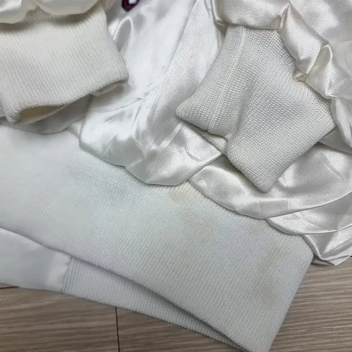 [BUNJANG] US Marine Corps White Satin Jacket (Size 46) / 80-90s 미제 USA 미군 미해병대 화이트 사틴 자켓(46)