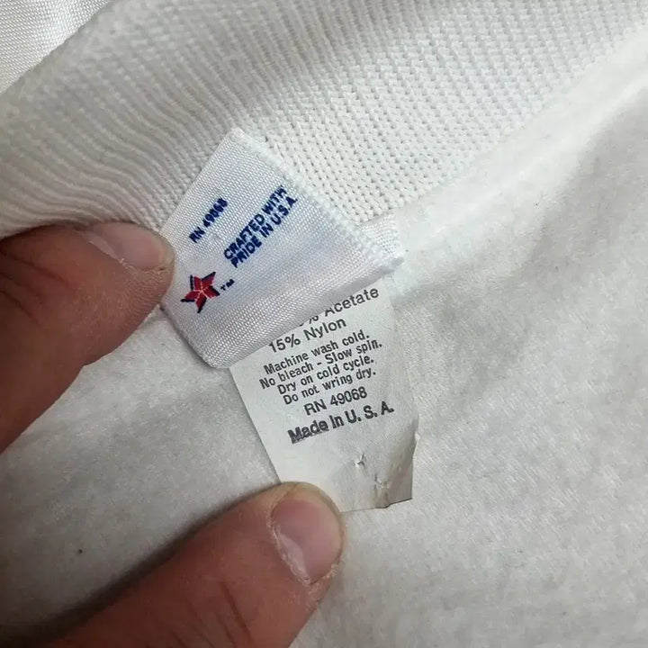 [BUNJANG] US Marine Corps White Satin Jacket (Size 46) / 80-90s 미제 USA 미군 미해병대 화이트 사틴 자켓(46)