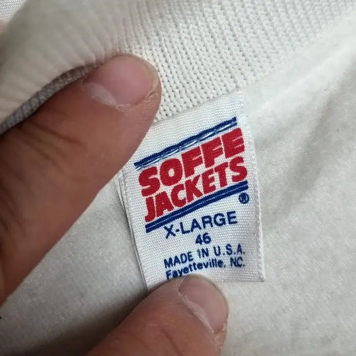 [BUNJANG] US Marine Corps White Satin Jacket (Size 46) / 80-90s 미제 USA 미군 미해병대 화이트 사틴 자켓(46)