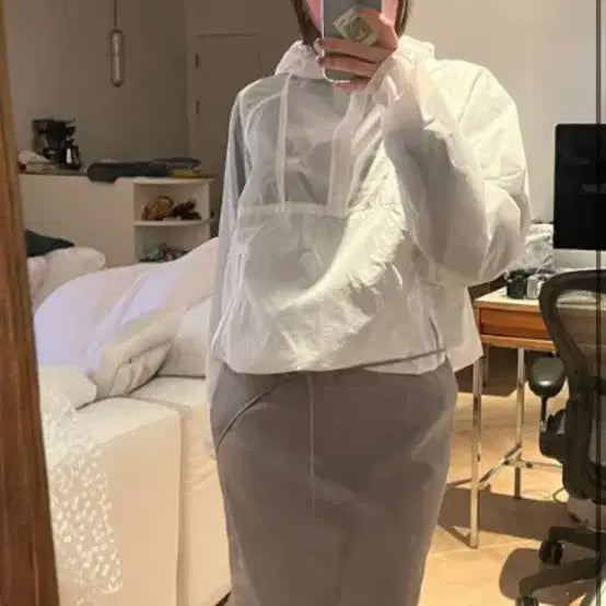 [BUNJANG] Carol Schope Slit Skirt - Gray / 캐롤쇼페 슬릿 스커트 그레이