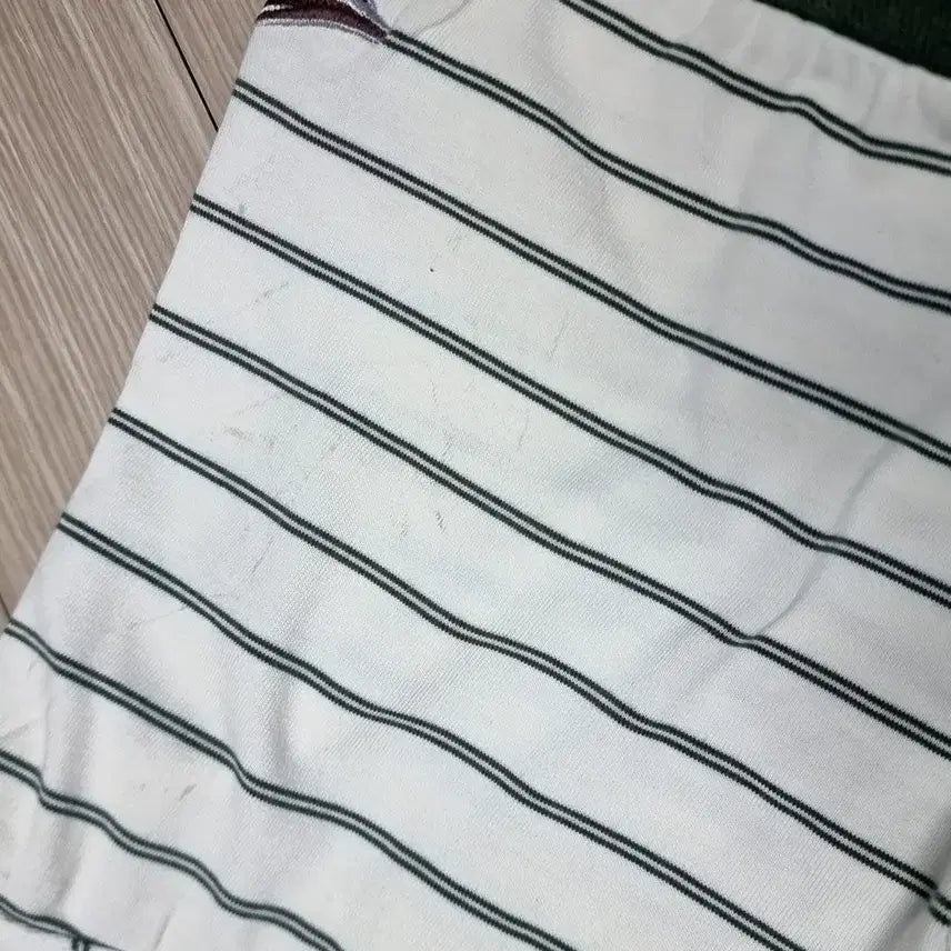 [BUNJANG] Nike Stripe Polo Shirt (100) / 80s 한국제 나이키 스트라이프 반팔 폴로티 U 로고(100)