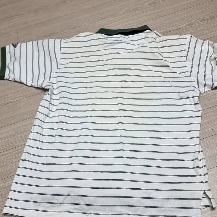 [BUNJANG] Nike Stripe Polo Shirt (100) / 80s 한국제 나이키 스트라이프 반팔 폴로티 U 로고(100)