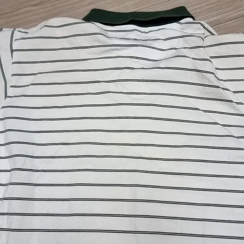 [BUNJANG] Nike Stripe Polo Shirt (100) / 80s 한국제 나이키 스트라이프 반팔 폴로티 U 로고(100)