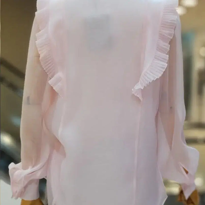 [BUNJANG] The Izzat Collection Light Pink Blouse (Size 66) / 더아이잗컬렉션 라이트핑크 블라우스 66사이즈