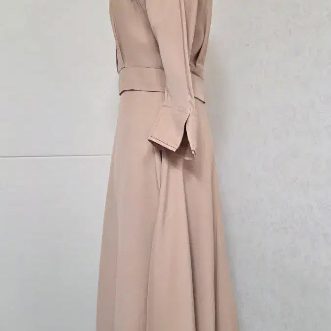 [BUNJANG] Hanssem Mine Pearl Button Flare Dress / (44~정55사이즈)한섬 마인 진주 플레어 원피스