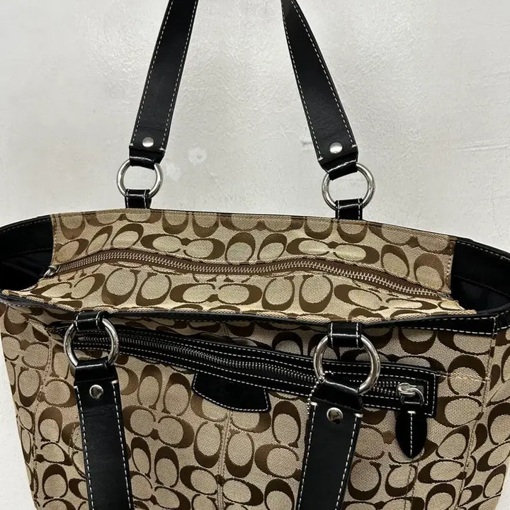 [BUNJANG] Coach Signature Shoulder Bag Brown / 코치 시그니처 숄더백 브라운