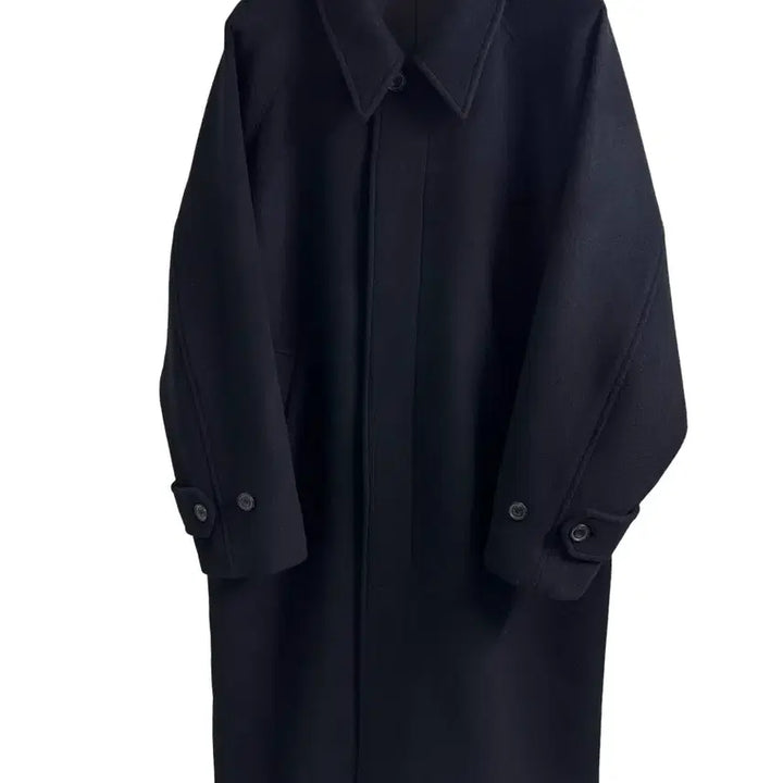 [BUNJANG] Union Blue Nevis Balmacaan Coat Black M / 유니온블루 / 네비스 발마칸 코트 블랙 / M