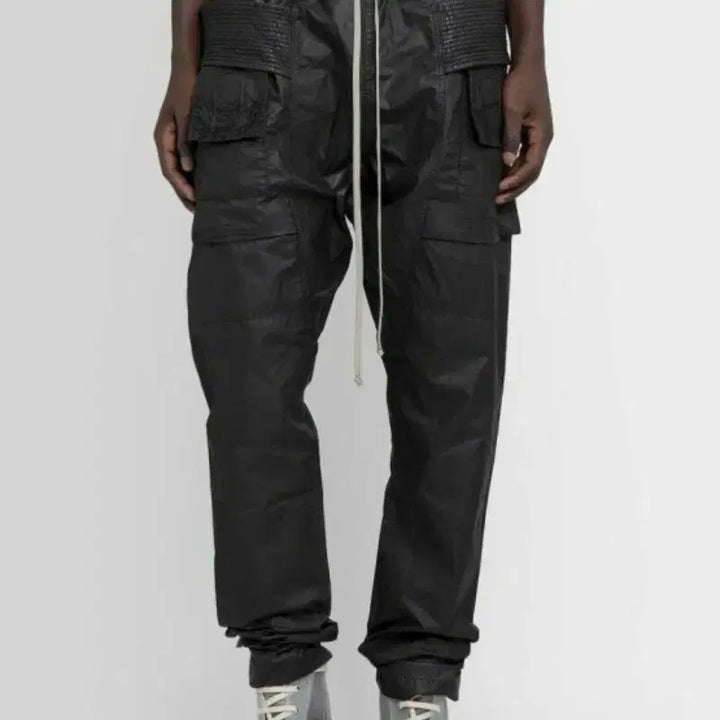 [BUNJANG] Rick Owens Taekwondo Coated Creech Cargo Pants (M) / [m]릭오웬스 태권도 코팅 크리치 카고 팬츠
